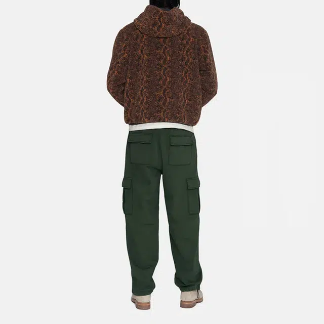 Stussy FW22 Snake Jacquard Sherpa Jacket