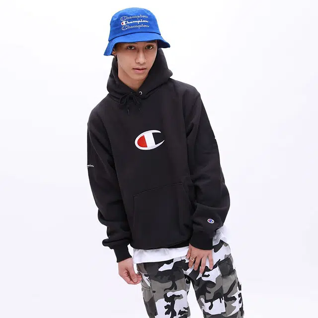 Champion x atmos lab logo