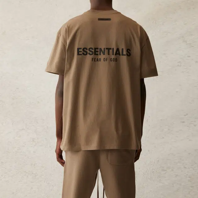 Fear of God Essentials SS21 Short Sleeve Tee Taupe LogoT