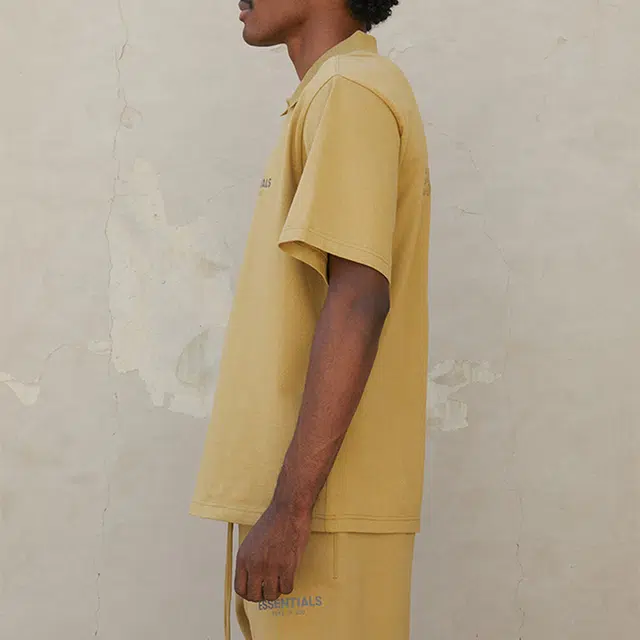 Fear of God Essentials FW21 Ss Polo Amber LogoPolo