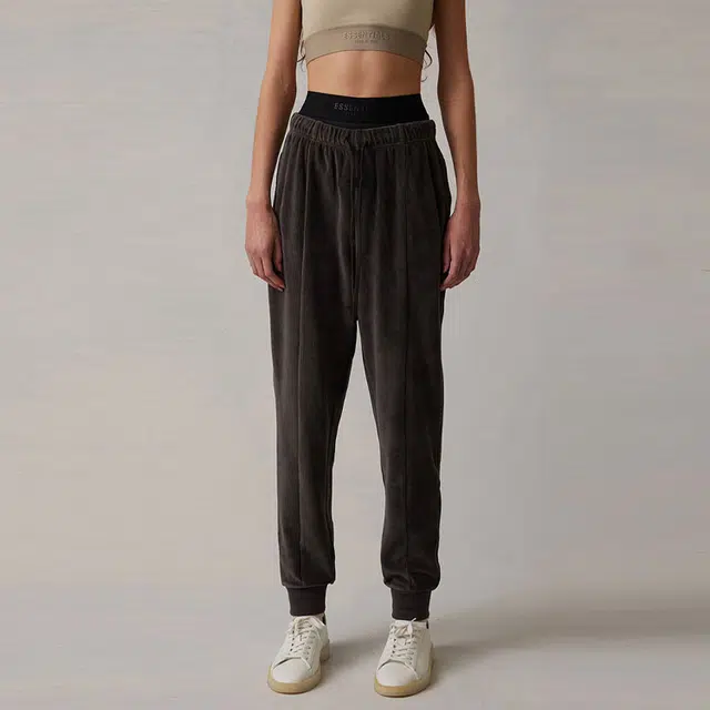 Fear of God Essentials SS22 Women's Velour Sweatpants Iron