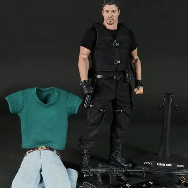 Hot Toys 16 mms 138 barney ross 30cm