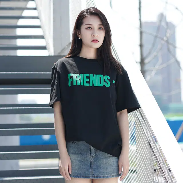 VLONE Friends T-shirt Black Green