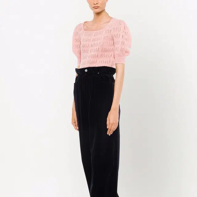 Miu Miu SS22 Knit Top Pink