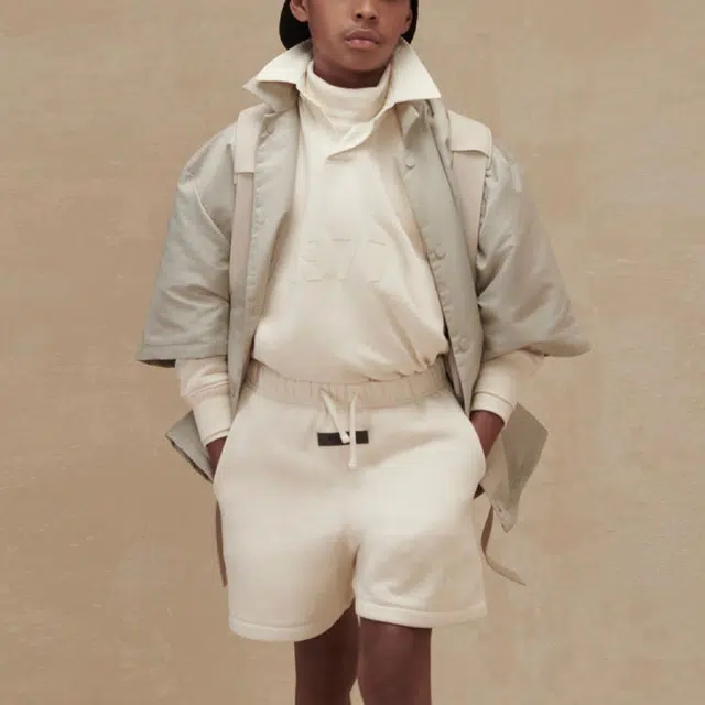 Fear of God Essentials FW22 Kids Essentials Sweatshort Smoke