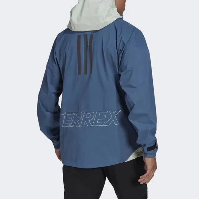 adidas Terrex Myshelter Gore-Tex Active Rain Jacket Blue