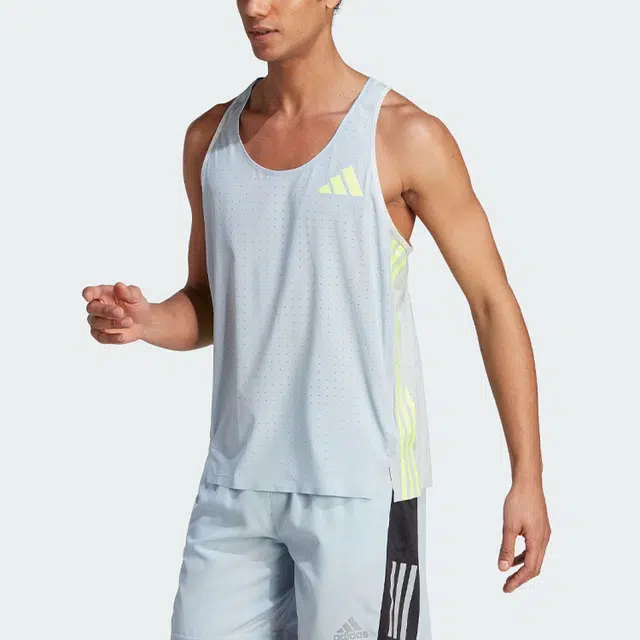 adidas Adizero Promo Running Singlet Logo