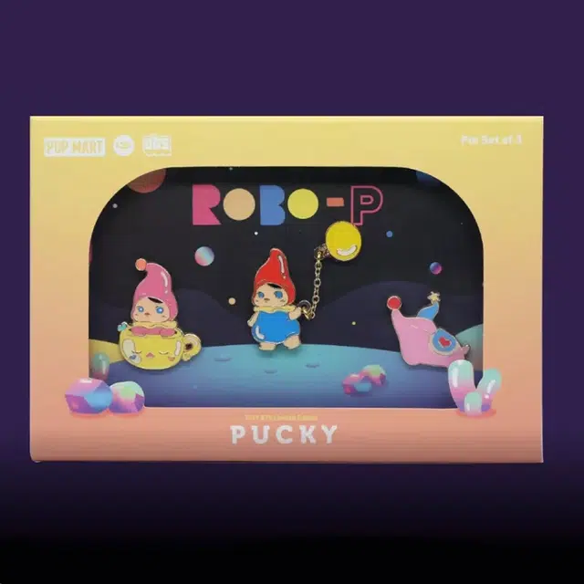 POP MART PUCKY BTS Amusement Park Limited Badge