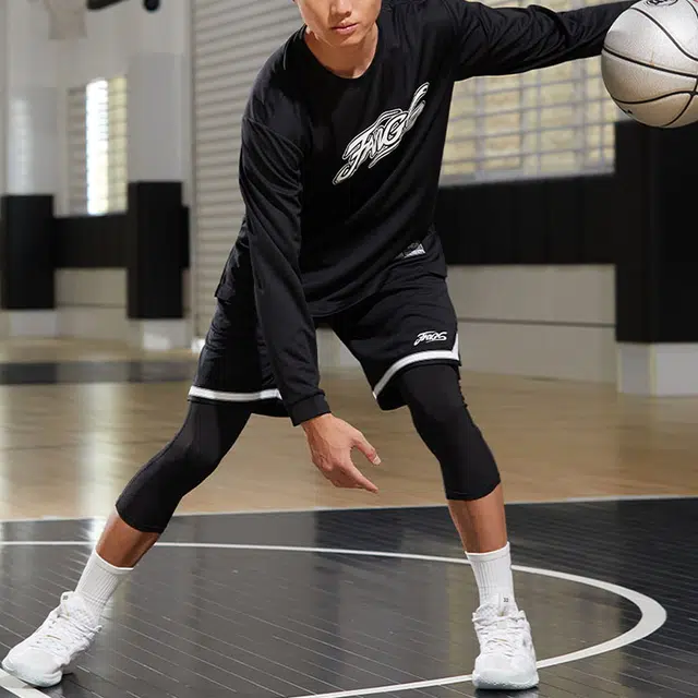 乔丹 毒牙 拼色休闲篮球运动短裤 男款 黑色