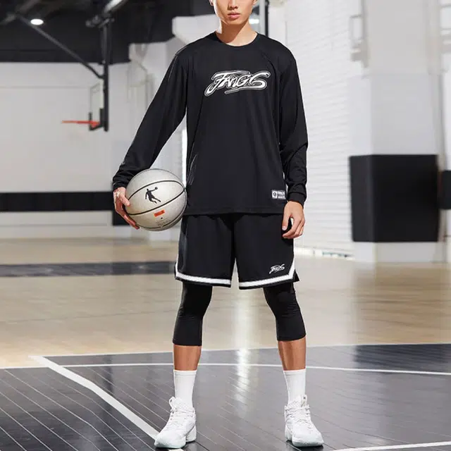 乔丹 毒牙 拼色休闲篮球运动短裤 男款 黑色