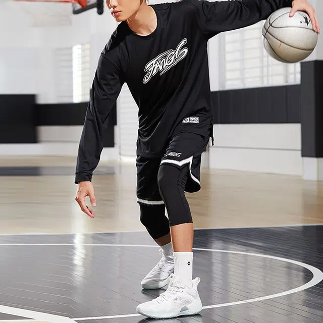 乔丹 毒牙 拼色休闲篮球运动短裤 男款 黑色