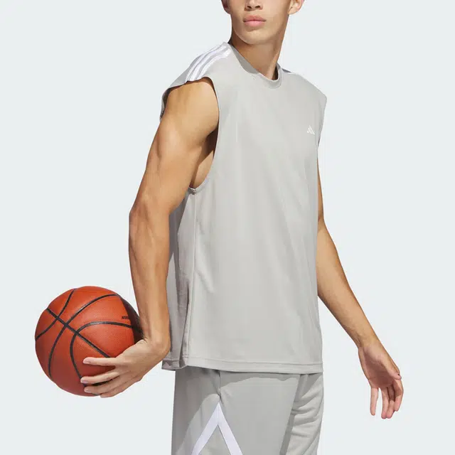 adidas All-world Sleeveless Tank Tee Logo