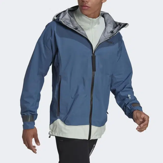 adidas Terrex Myshelter Gore-Tex Active Rain Jacket Blue