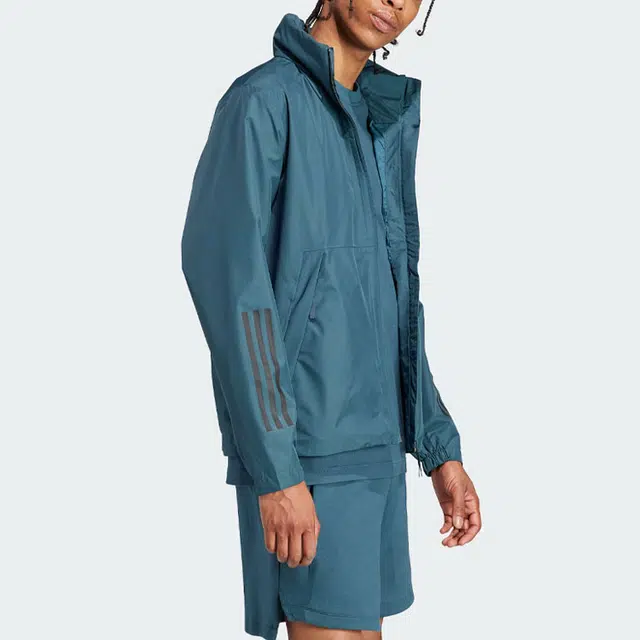 adidas Bsc 3-Stripes Rain.Rdy Jacket Logo