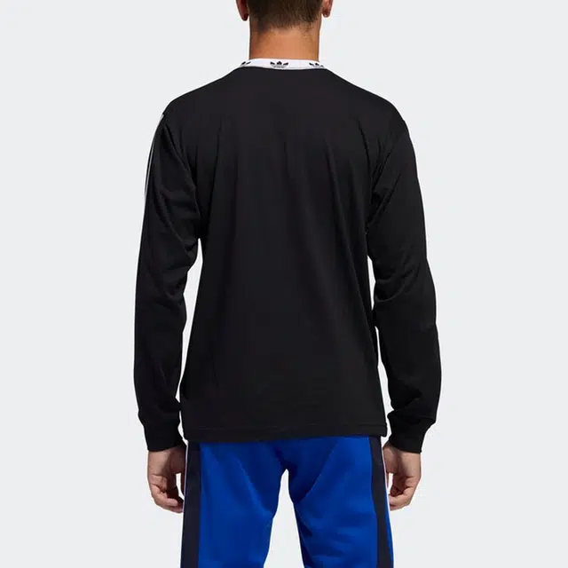 adidas originals Trefoil Rib Ls Tee Logo