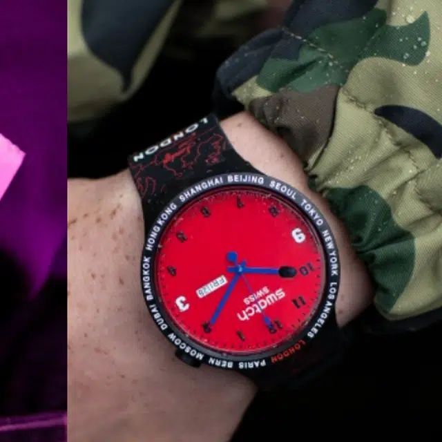 BAPE xSWATCH BIG BOLD LONDON 50 47mm Bape-Swatch-006