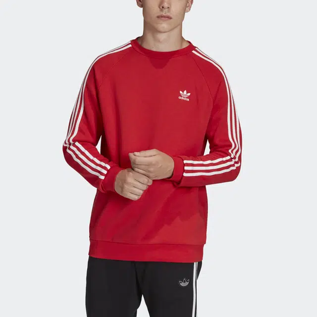 adidas originals 3 Stripe Crewneck Sweatshirt