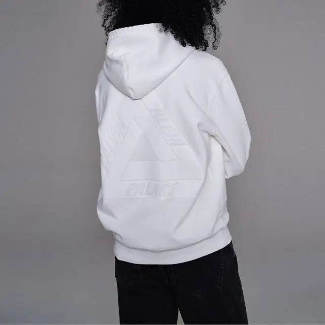 PALACE x Calvin Klein Tri-ferg Hood Light Grey Marl Logo