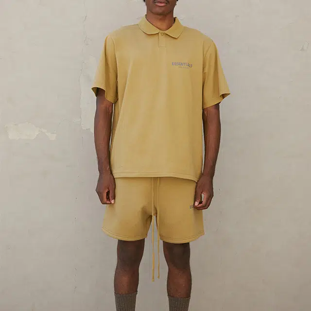 Fear of God Essentials FW21 Ss Polo Amber LogoPolo