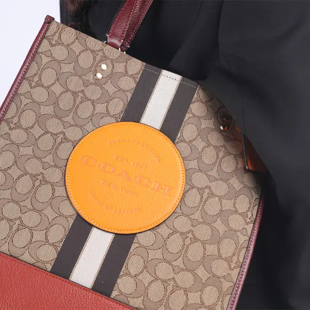 COACH Dempsey 30 Logo Tote