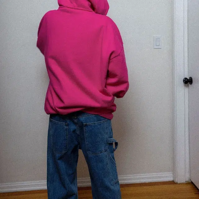 Drew House Mascot Hoodie Magenta Logo