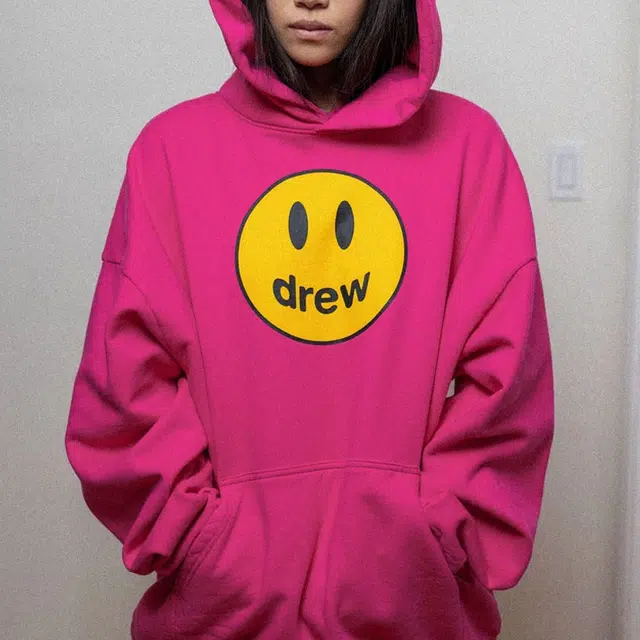 Drew House Mascot Hoodie Magenta Logo