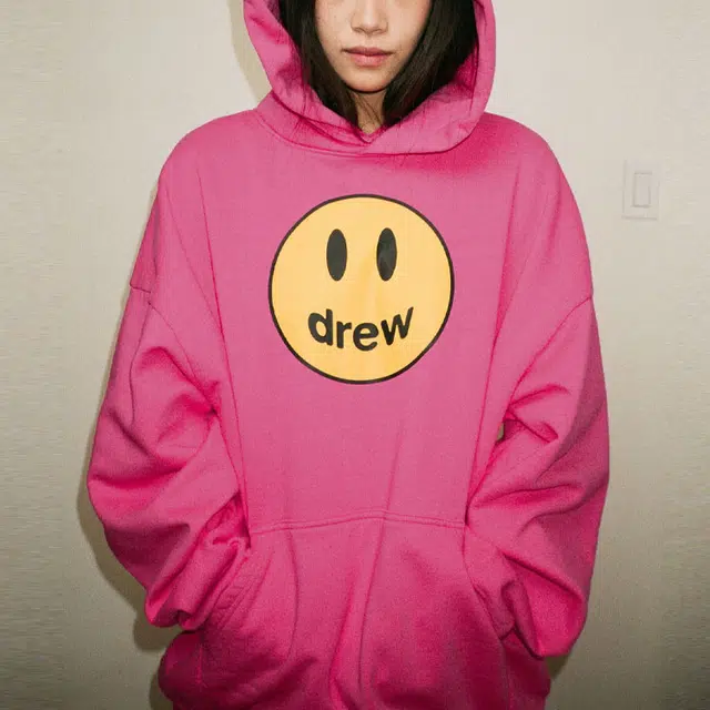 Drew House Mascot Hoodie Magenta Logo