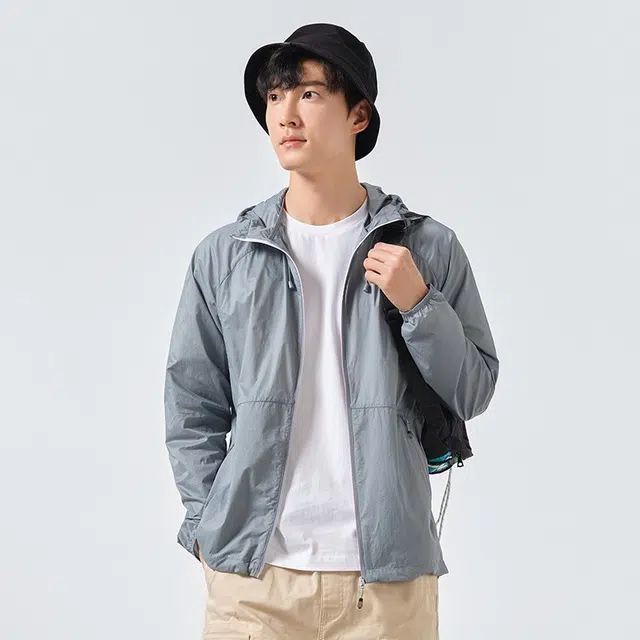 探路者 纯色防紫外线户外防晒服 男款