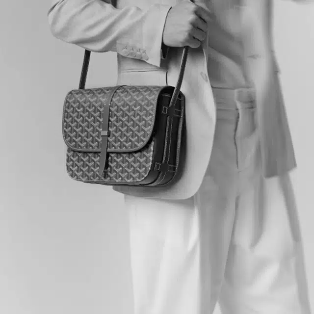 GOYARD Belvédère Medium Crossbody Bag Gray