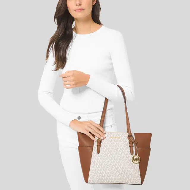 MICHAEL KORS MK Charlotte PVC Tote