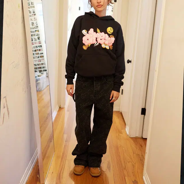 Drew House FW22 Doodle Joy Hoodie Black