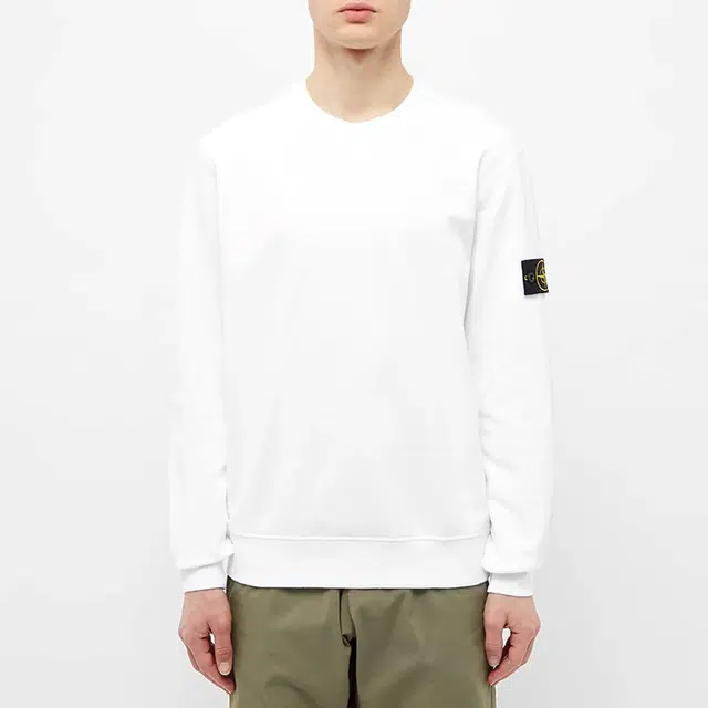 STONE ISLAND Garment Dyed Crew Sweat