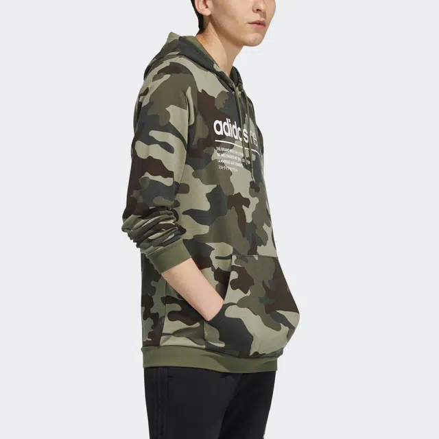 adidas neo M Sw Camo Hdy Logo