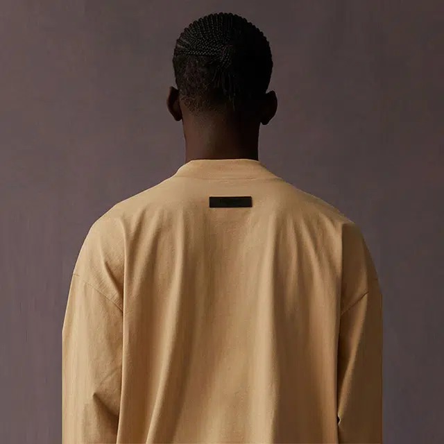 Fear of God Essentials LS Tee Sand LogoT