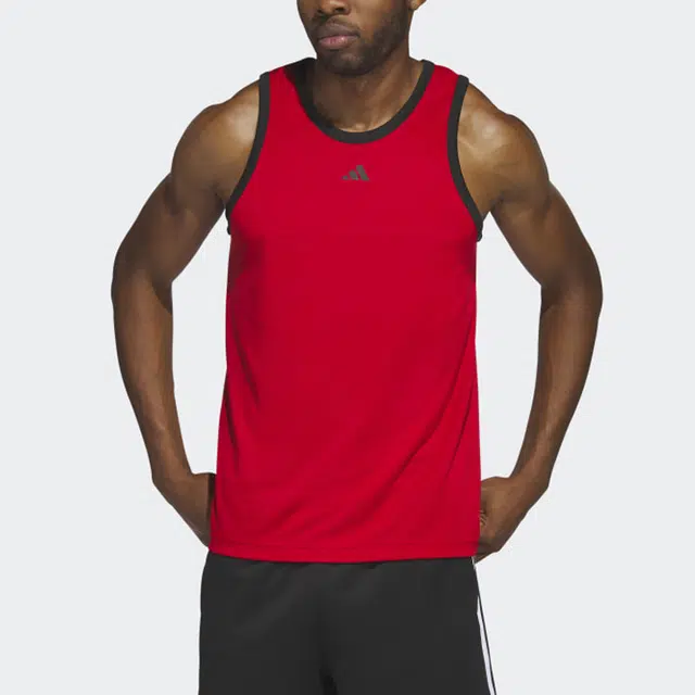 adidas Legends Basketball 3-Stripes Tank Top Logo
