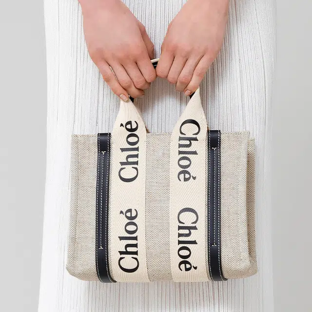 Chloe Woody Logo Tote