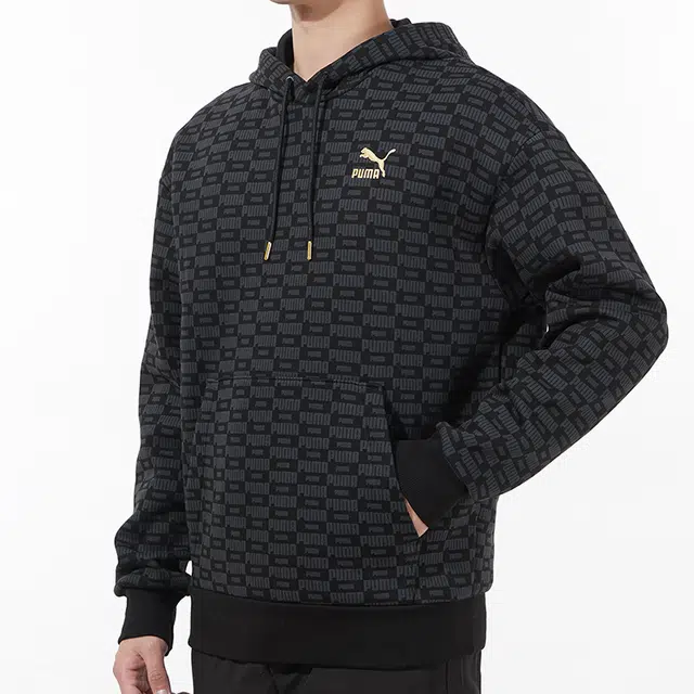 Puma Luxe Aop Hoodie Logo