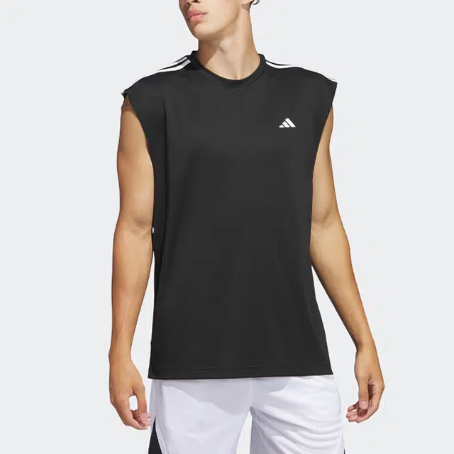 adidas All-world Sleeveless Tank Tee Logo