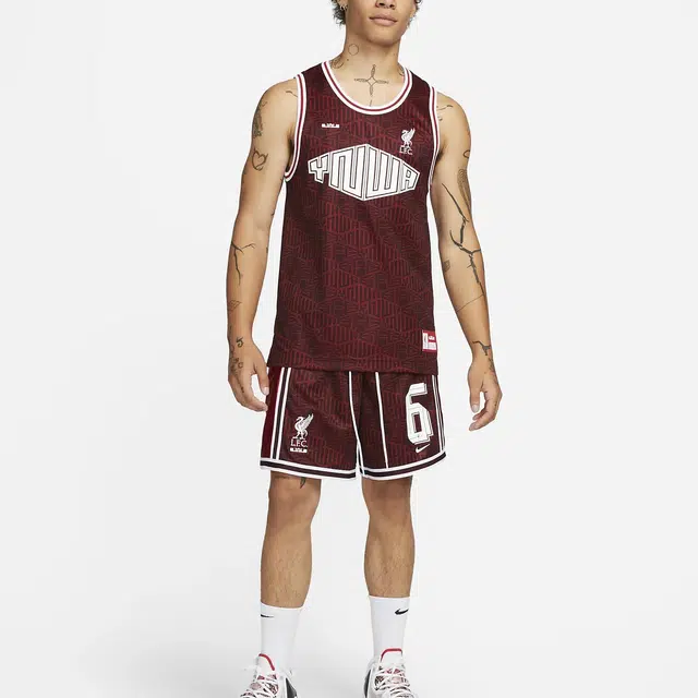 Nike x LeBron x Liverpool FC Burgundy Shorts