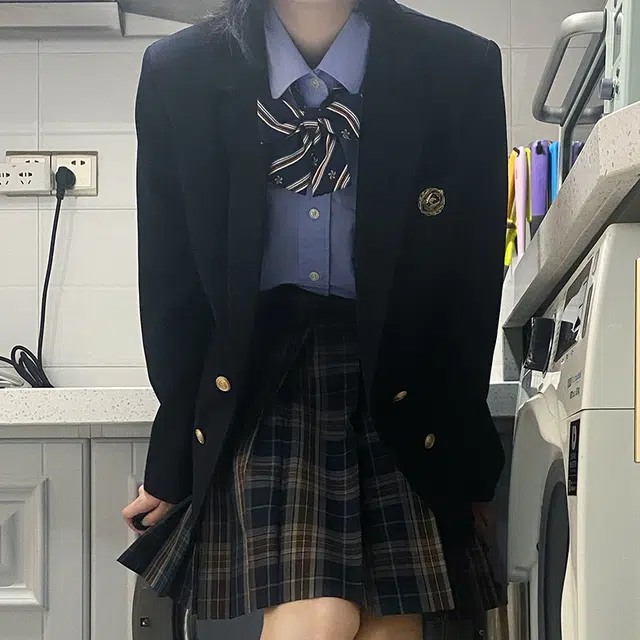 东鲸岁时记 带徽章双排扣西装 女款