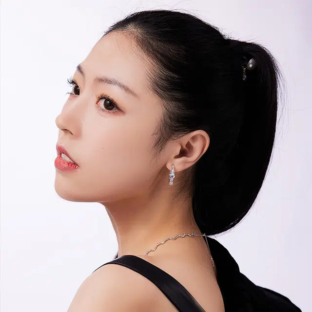 名工珠宝《野涧》耳环女小众设计耳坠银耳针饰气质个性简约百搭礼物