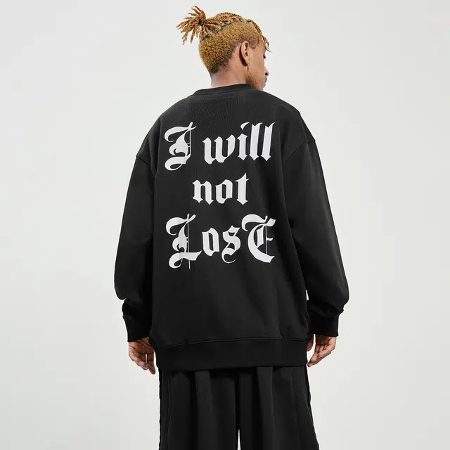 ROCAWEAR FW22 Colorblock Letter Print Crewneck Sweatshirt