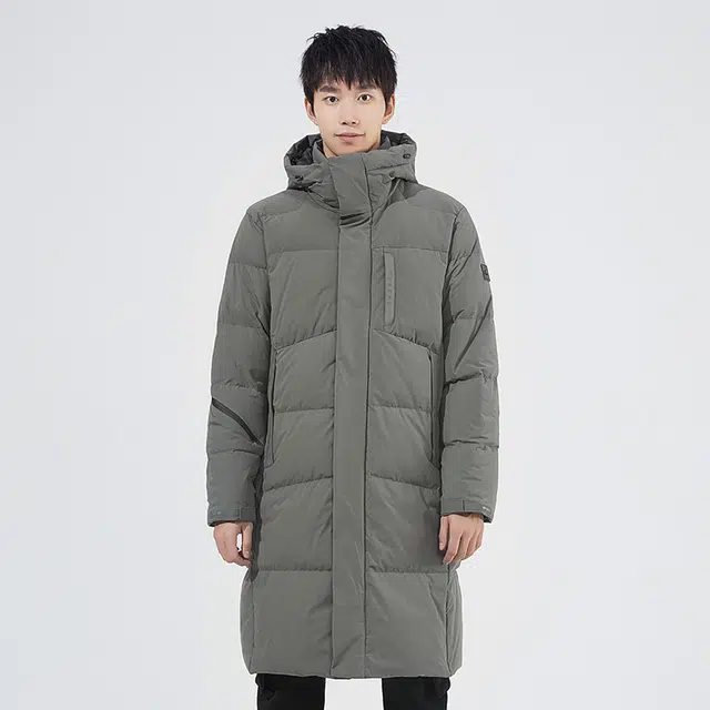 探路者 拉链开衫长款连帽合身其他长袖羽绒服 男女同款