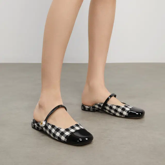 Charles & Keith PU Mules