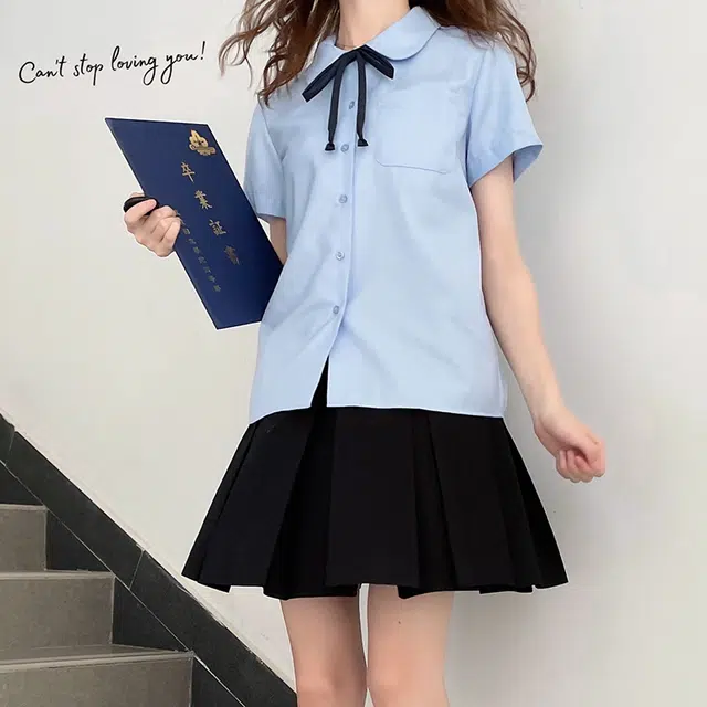 东鲸岁时记 兰柯一梦单排扣翻领短袖衬衫 女款