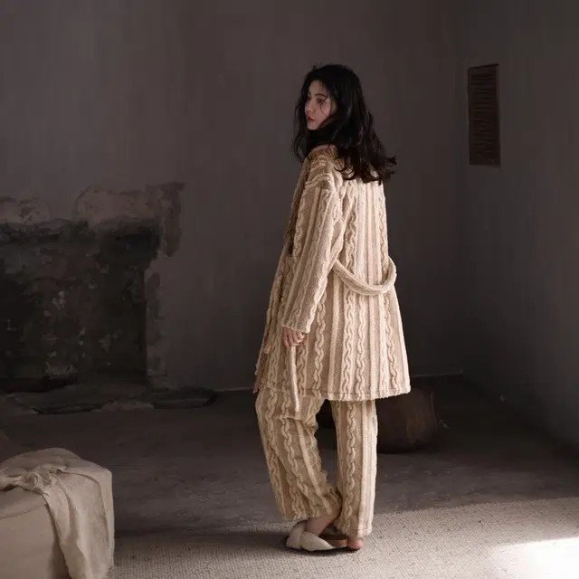 同语 睡衣女冬季提花珊瑚绒加厚套装女士法兰绒加绒冬天家居服