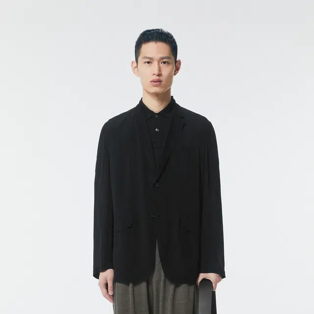 速写 花卉提花宽松休闲西装外套 男款