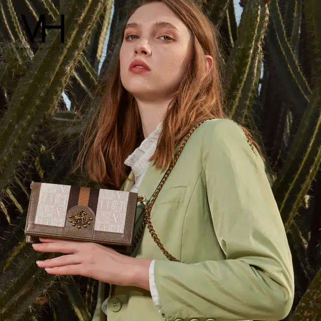 Vanessa Hogan VH Retro Print Chain Bag