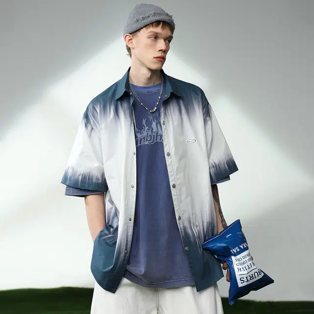 BJHG Gradient Loose Shirt