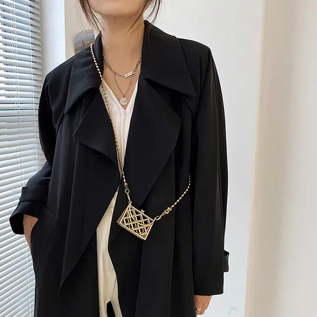 若觅 超迷你满钻挎包 装可爱 凹造型  合金 锆石 女款